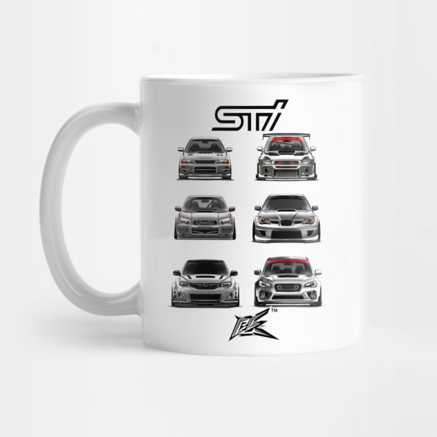 evolution of the impreza wrx sti by naquash